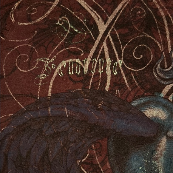 Sinful Red Graphic Fitted T-Shirt - Picture 3 of 5